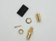 SMA female reverse pin connector (RP), crimp type, H155